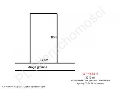 Działka na sprzedaż Adamów-Parcel